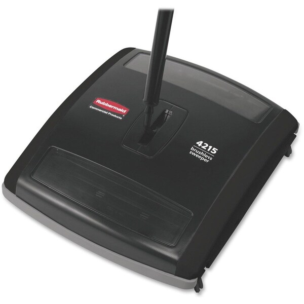 Rubbermaid Commercial Mechanical Sweeper, Brushless, 7-1/2" Path, Black RCP421588BK - main